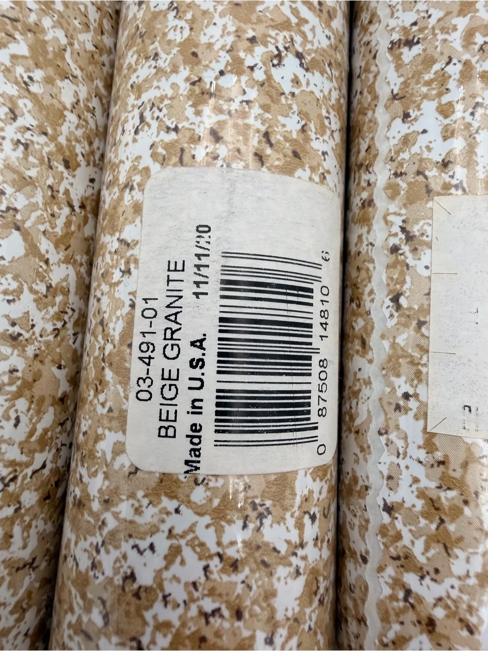 Magic Cover Self-Adhesive Decorative Covering - Beige / Tan Speckle 9’x18”
